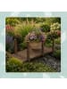 relaxdays Gartenbrücke in Braun - (B)150 x (H)55 x (T)67 cm