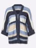 Heine Strickjacke in marine-ecru-geringelt