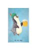 Mr. & Mrs. Panda Handtuch Pinguin Bier ohne Spruch in Eisblau