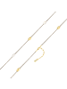 Yokoamii Kette aus Messing mit Perle (synth.) in gelbgold