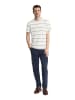 Polo Club T-Shirt HONSHU TWILL PATCH in Ecru-Navyblau