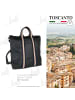 Toscanto Leder, Canvas Cityrucksack Toscanto Tasche schwarz, blau, beige ca. 43cm