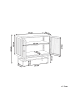 Beliani Vitrine DEVON in Braun - (W) 77 x (H) 64 x (L) 35 cm