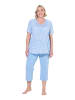 Ulla Popken Pyjama in jordan blau