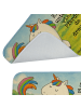 Mr. & Mrs. Panda Badeteppich Einhorn Stolzieren Design mit Spruch in Weiß