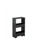 relaxdays Nischenwagen in Schwarz - (B)42 x (H)66,5 x (T)20 cm