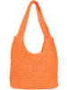 styleBREAKER Papierstroh Beuteltasche in Orange