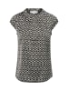 comma Bluse in schwarz weiß