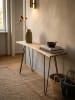 KADIMA DESIGN Konsolentisch 150x36x75 cm Massivholz Baumkante Anrichte Flur,