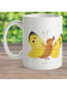 Mr. & Mrs. Panda Kindertasse Schmetterling Zitronenfalter ohne S... in Weiß