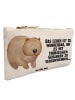 Mr. & Mrs. Panda Schminktasche Wombat mit Spruch in Weiß