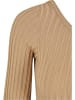 Urban Classics Urban Classics Damen Ladies Short Rib Knit One Sleeve Sweater in unionbeige