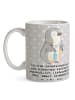 Mr. & Mrs. Panda Kaffeetasse Zahntechniker Spaß mit Spruch in Grau Pastell