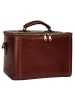 piké Beauty Case echt Leder in braun