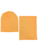 TupTam Unisex Kinder Beanie Mütze Schlauchschal Set in gelb