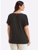 sheego Halbarmshirt in schwarz