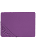 Beliani Bettlaken JANBU in Violett - (W) 140 x (H) 30 x (L) 200 cm