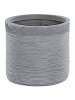 Beliani Outdoor Blumentopf SAMOS in Grau - (W) 26 x (H) 25 x (L) 26 cm