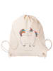 Mr. & Mrs. Panda gym rucksack Einhorn Stolzieren ohne Spruch in Creme