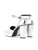 Bianco Plateauabsätze in Silver