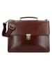 Leonhard Heyden Cambridge Aktentasche Leder 40 cm Laptopfach rotbraun