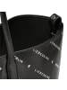 LIEBESKIND BERLIN Monogram Schultertasche Leder 47 cm in black