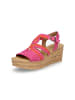 Gabor Fashion Keilsandalette in Pink Orange