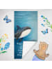 Mr. & Mrs. Panda Badehandtuch Orca Design mit Spruch in OZeichenanblue