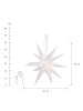 Butlers Papierstern 18-Arme Ø60cm LATERNA MAGICA in Weiß
