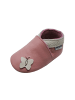 Mejale Leder Babyschuhe mit Schmetterlingsmuster, rutschfeste Sohle, rosa