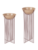 Beliani 2er-Set Indoor Blumentopf FICARIA in Rosa