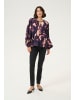 Kaffe Langarm-Bluse KAdunora A-shape in Purple Blurry Graphics