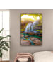MuchoWow Leinwand bilder Sonniger Wasserfall (BxH)
