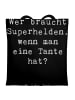 Mr. & Mrs. Panda Strandtasche Spruch Lieblings-Tante mit Spruch in Schwarz
