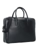 Lancaster Capital Aktentasche Leder 35 cm Laptopfach in noir