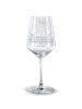 Mr. & Mrs. Panda Glas für Rotwein Pinguin Liebe mit Spruch in Transparent
