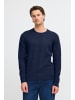 BLEND Strickpullover BHREDHILL CREW NECK KNIT NOOS in Blau