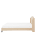 Beliani Doppelbett BORDEAUX in Beige/Braun - (W) 147 x (H) 106 x (L) 217 cm