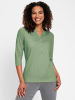 WITT WEIDEN 3/4-Arm-Shirt in eucalyptus