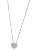 Adeliás Damen Halskette mit Anhänger – Herz aus 925 Silber in silber