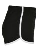 Urban Classics Hot Pants in black/white