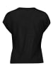 Zero  Kurzarm-Shirt mit V-Ausschnitt in Black Beauty