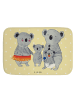 Mr. & Mrs. Panda Badezimmerteppich Koala Familie ohne Spruch in Gelb Pastell