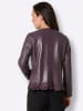 Mainpol Lammnappa-Lederblazer in burgund