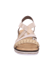 rieker Keilsandalen in gold/muschel