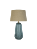 Licht-Erlebnisse Tischlampe (B)20 x (L)20 x (H)37 cm in Blau Natur