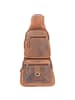 Greenburry Vintage Umhängetasche Leder 20 cm in brown