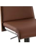 Angel Cerdá Drehbarer Hocker 4072 in Braun/Walnuss/Stahl – (B)48 x (H)84 x (T)40 cm