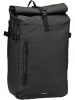 SANDQVIST Rucksack Stream Slim Rolltop M in Black