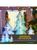 HOMCOM Aufblasbarer Weihnachtsbaum-239L x 77B x 210H cm-Mehrfarbig